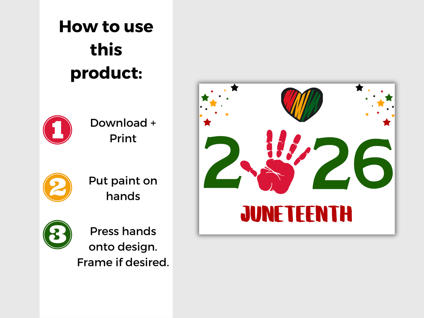 2026 Juneteenth Handprint Art