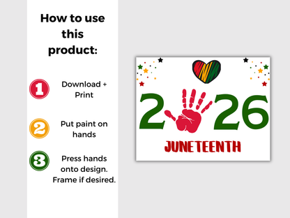 2026 Juneteenth Handprint Art