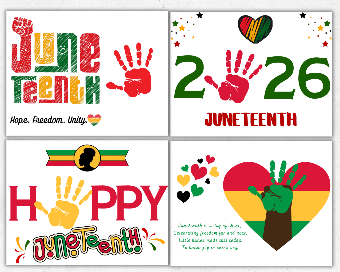 Juneteenth Handprint Art Bundle