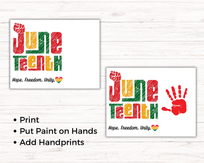 Juneteenth Handprint Art Bundle