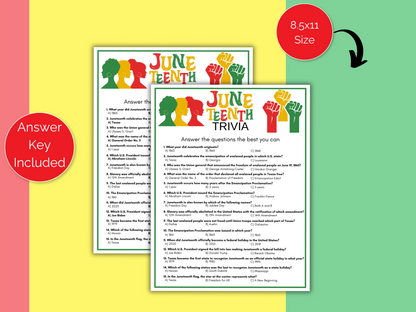 Juneteenth Trivia Game