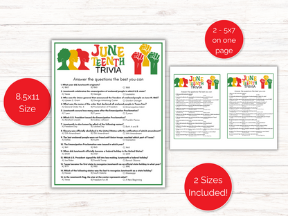 Juneteenth Trivia Game