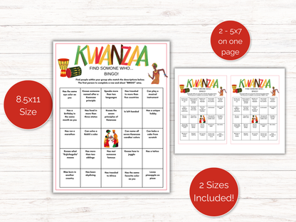 Kwanzaa Find Someone Who