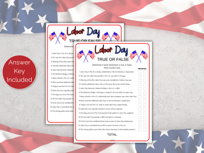 Labor Day Trivia Game