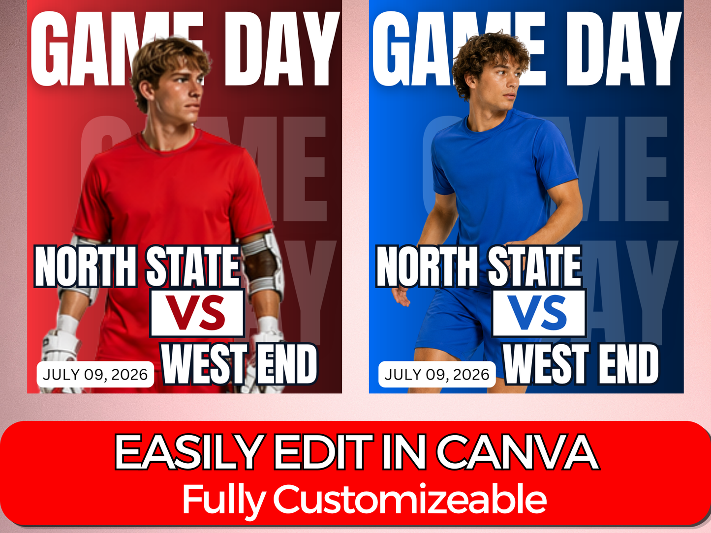 Lacrosse Social Media Templates Bundle