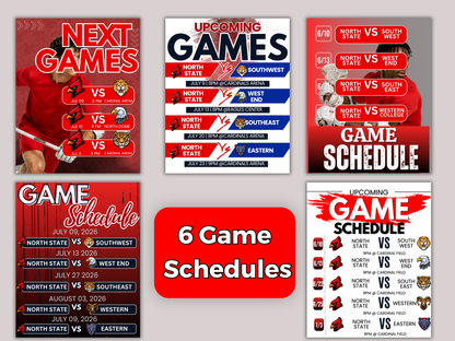 Lacrosse Social Media Templates Bundle