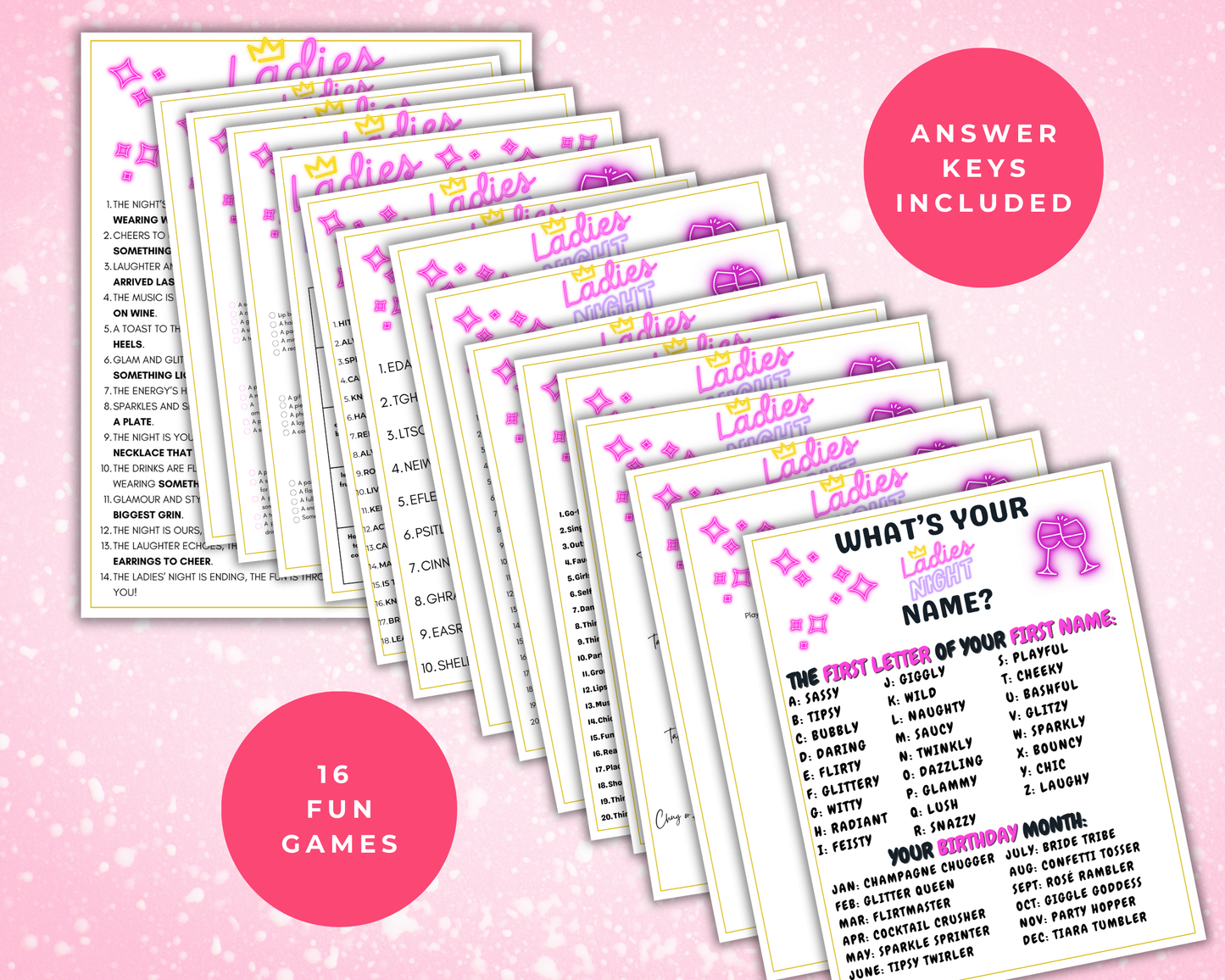 Ladies Night Game Bundle