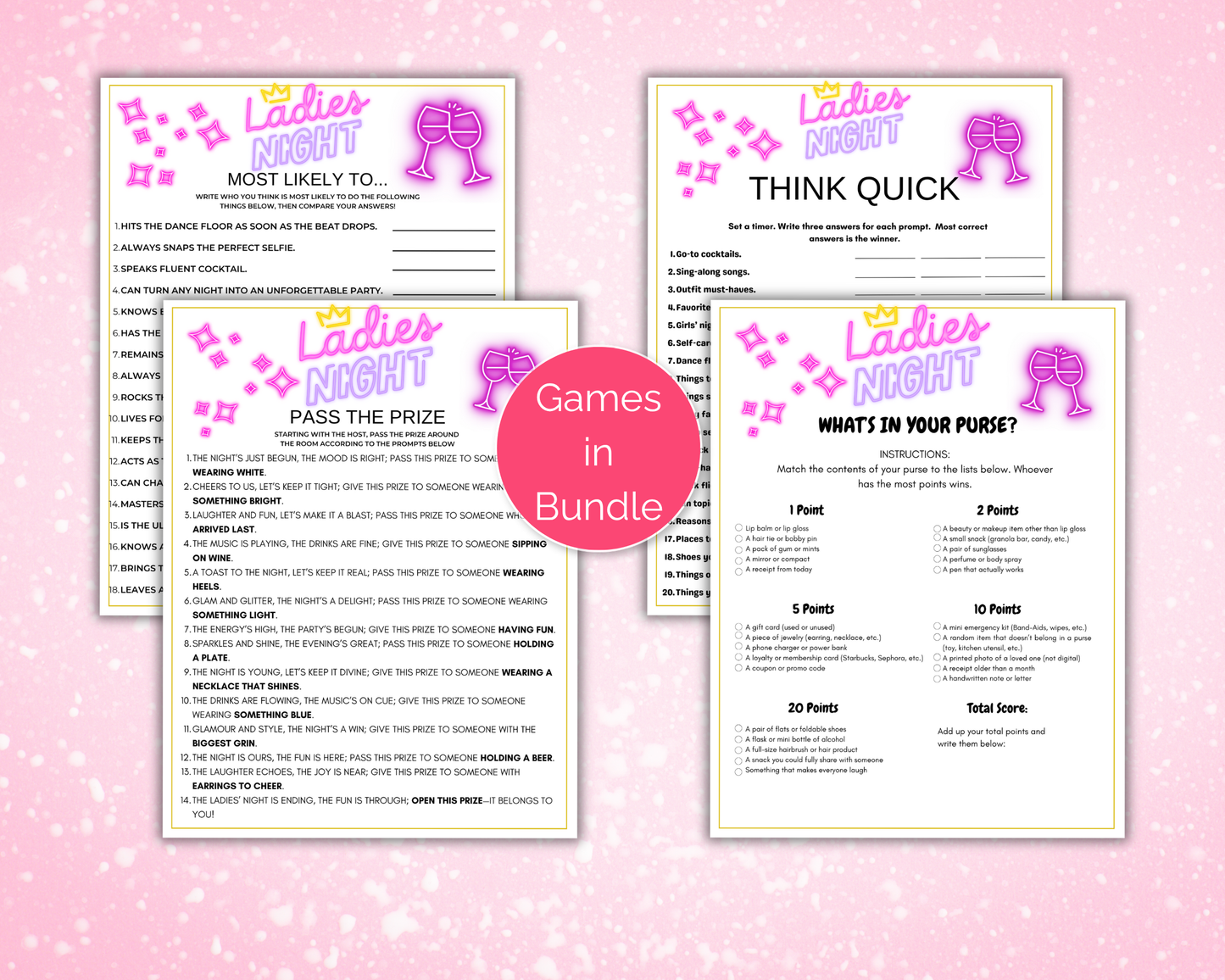 Ladies Night Game Bundle