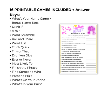 Ladies Night Game Bundle