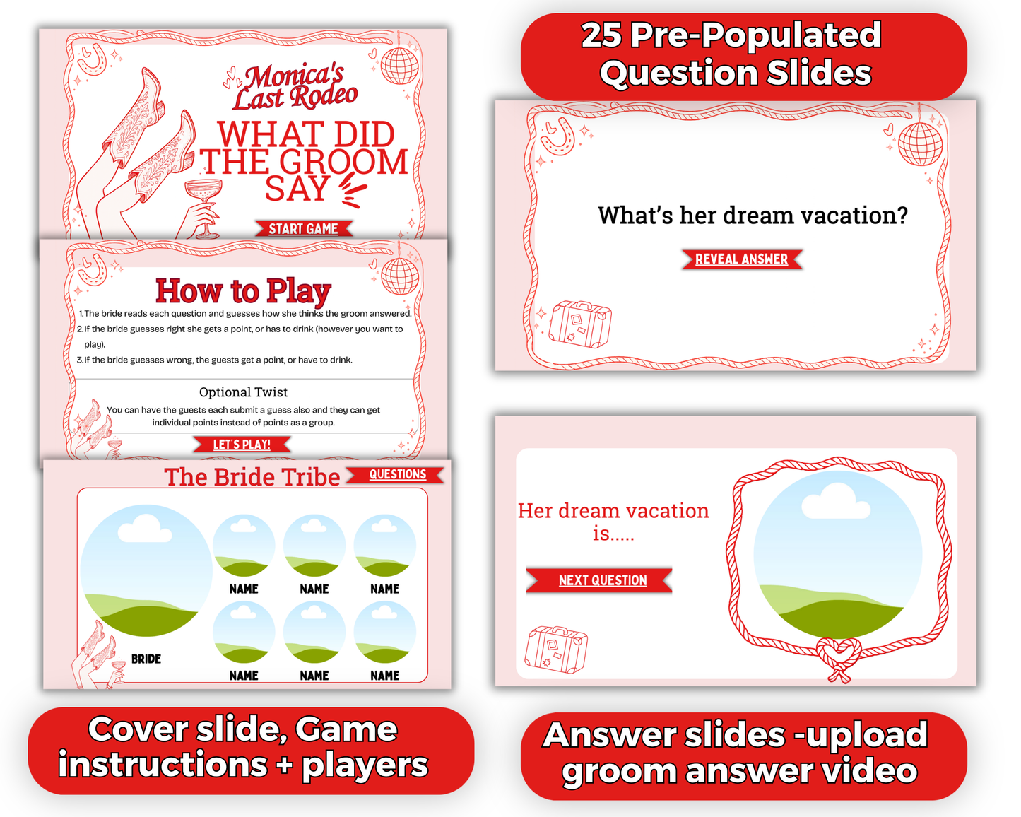 Last Rodeo What Did The Groom Say Bachelorette Presentation Game