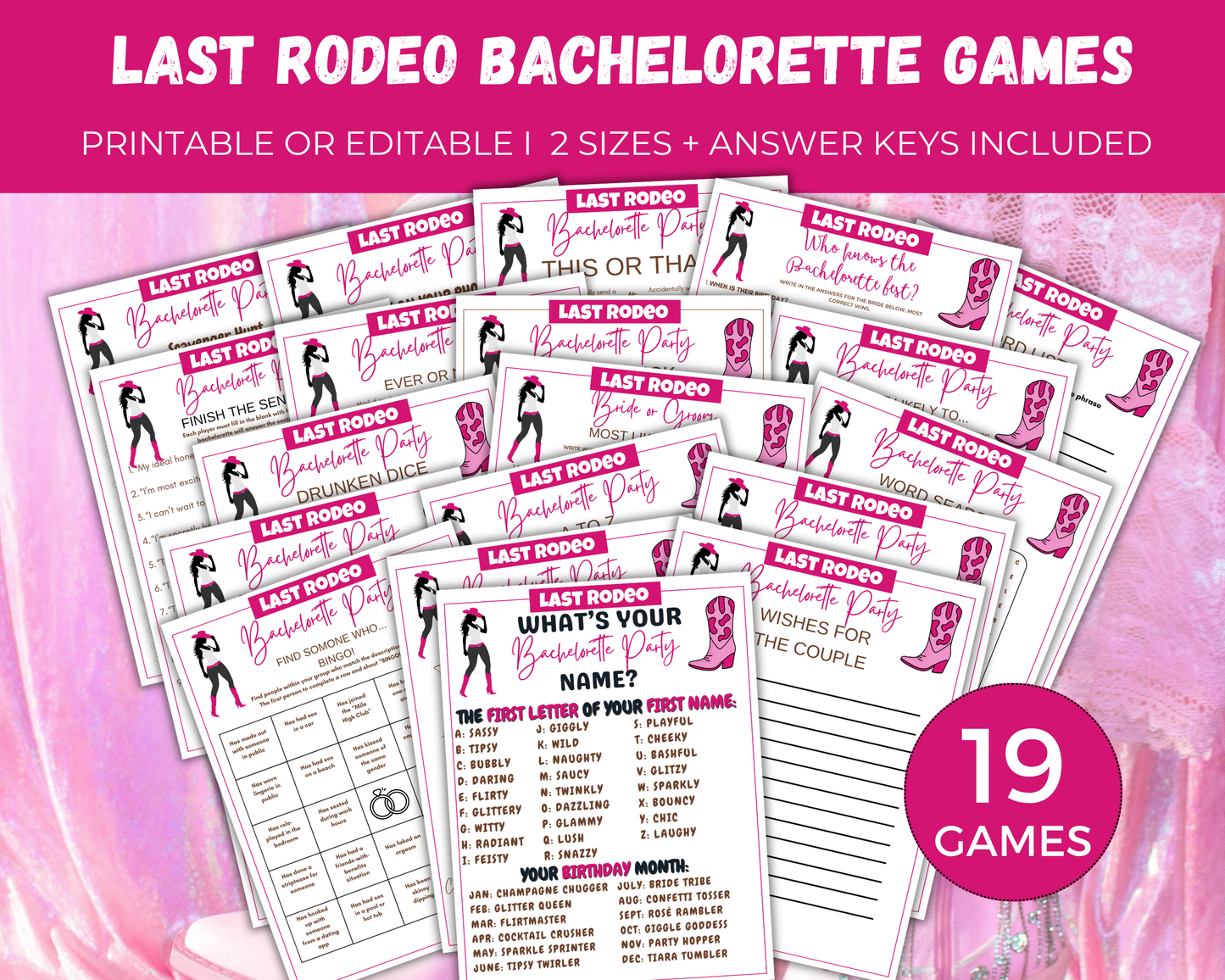 Last Rodeo Bachelorette Game Bundle