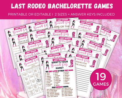 Last Rodeo Bachelorette Game Bundle