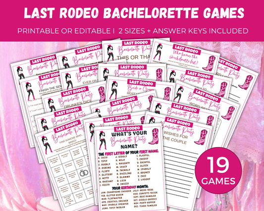 Last Rodeo Bachelorette Game Bundle