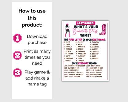 Last Rodeo Bachelorette Game Bundle