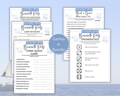 Last Sail Before the Veil Bachelorette Game Bundle