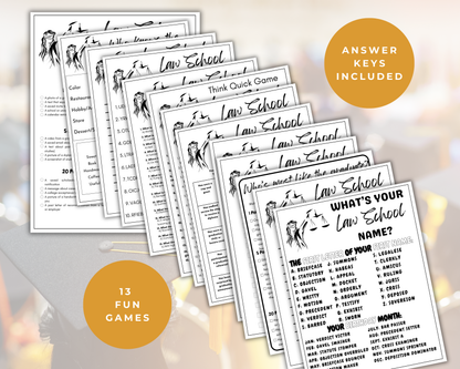 Law School Graduation Game Bundle