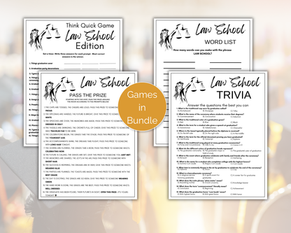 Law School Graduation Game Bundle