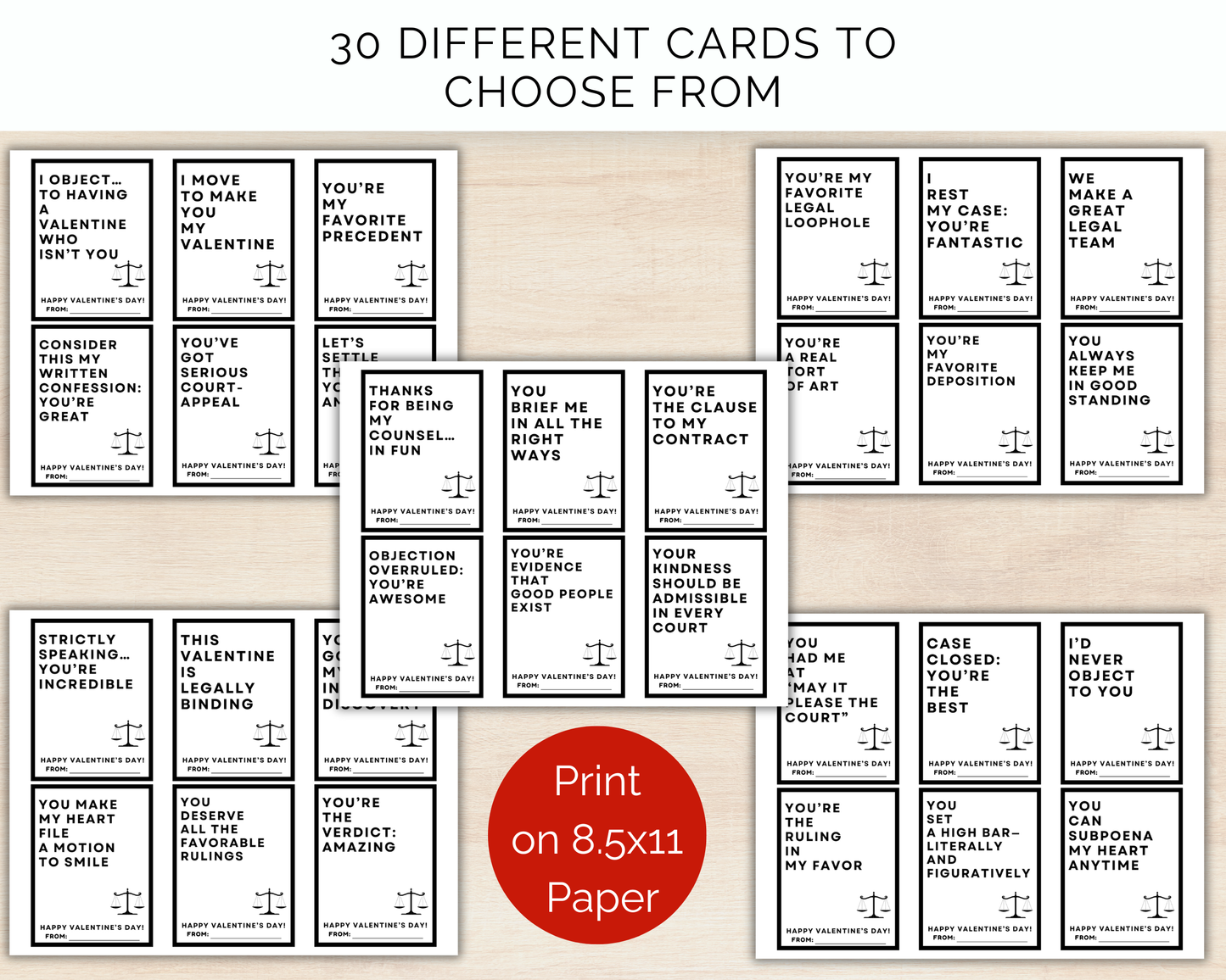 Lawyer Valentine Cards