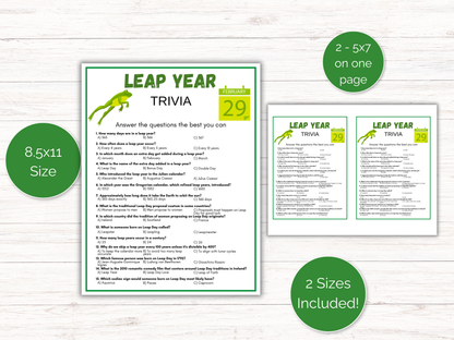 Leap Year Trivia Game