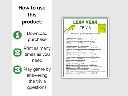 Leap Year Trivia Game