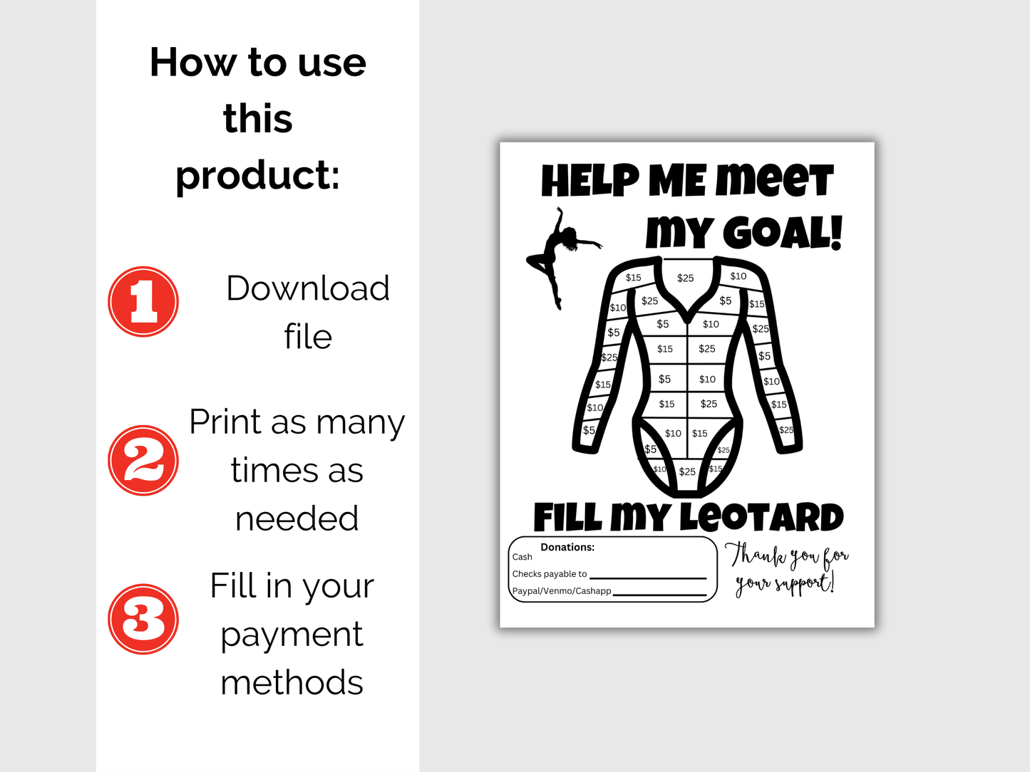 Fill My Leotard Fundraiser