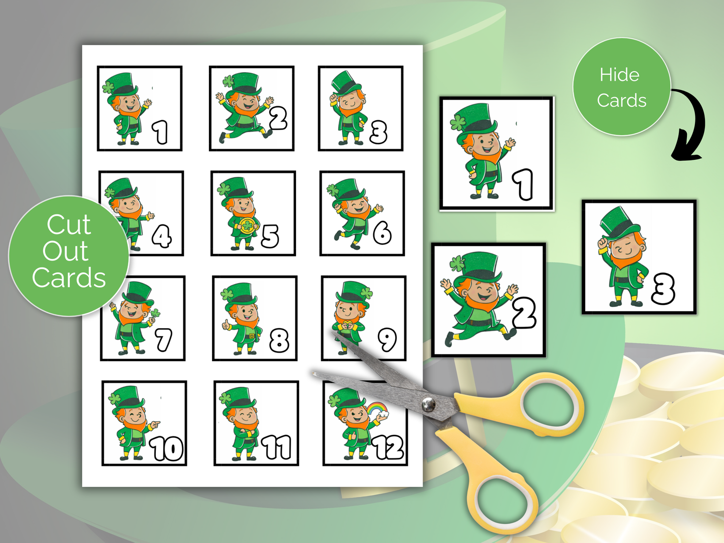 Leprechaun Scavenger Hunt for kids