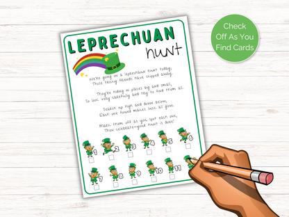 Leprechaun Scavenger Hunt for kids