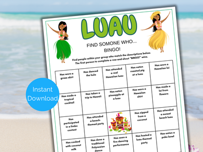 Luau Find Someone Who