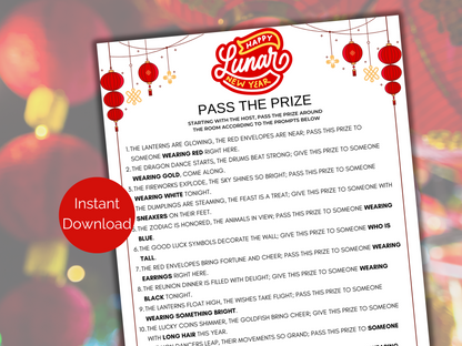 Lunar New Year Pass The Prize