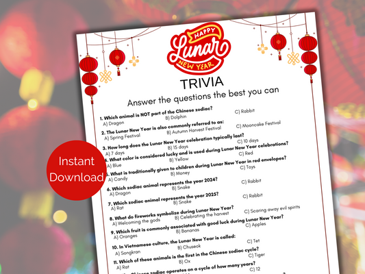 Lunar New Year Trivia