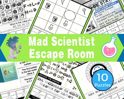 Mad Scientist Escape Room Game