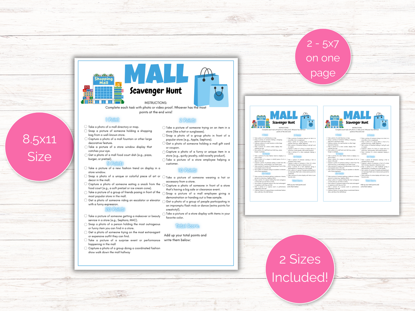 Mall Scavenger Hunt