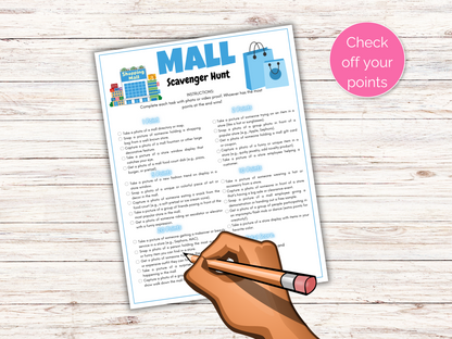 Mall Scavenger Hunt
