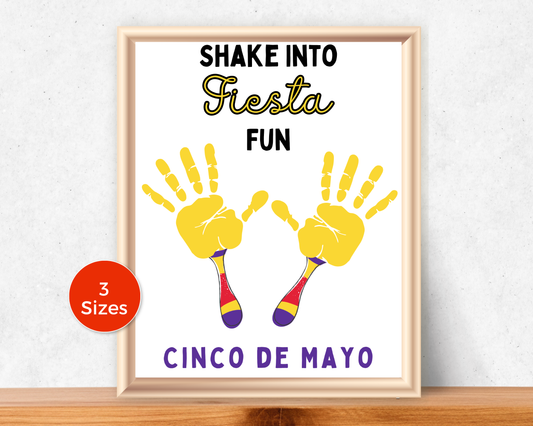 Cinco De Mayo Maracas Handprint Art