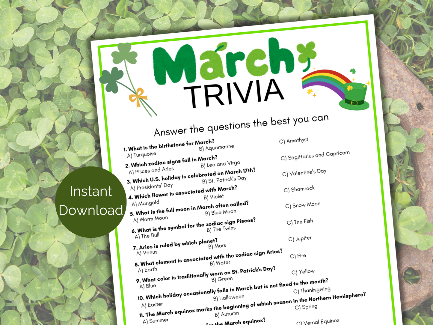 March Trivia