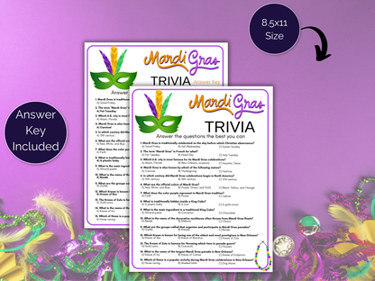 Mardi Gras Trivia Game