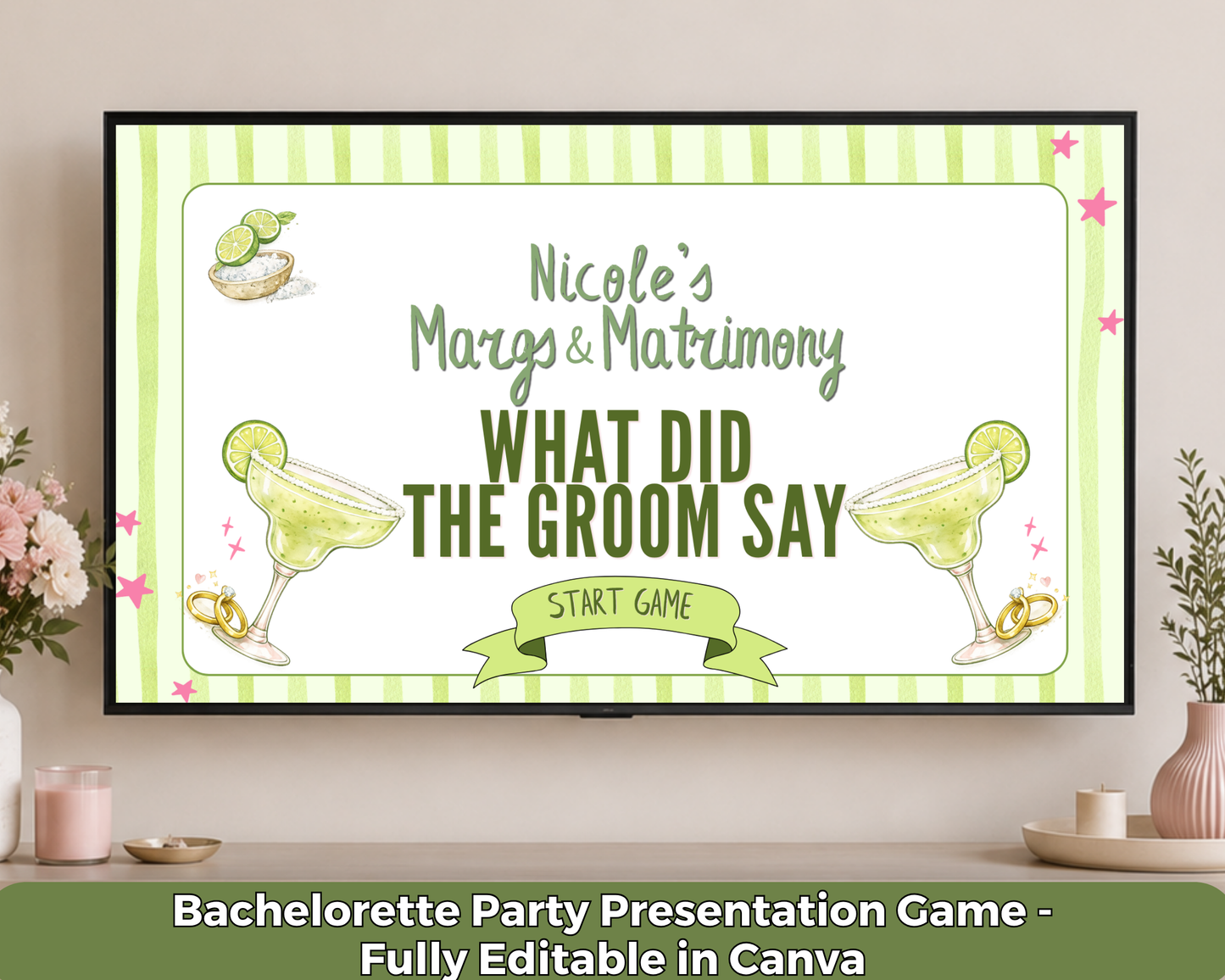 Margs and Matrimony What Did The Groom Say Game