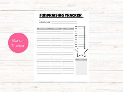 Editable Fill My Megaphone Fundraiser Template