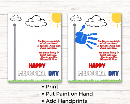 Memorial Day Handprint Art Bundle