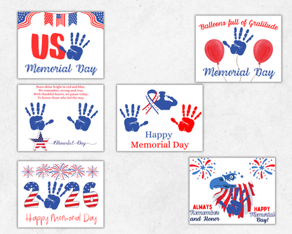 Memorial Day Handprint Art Bundle