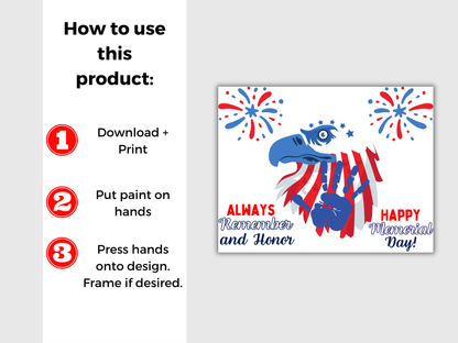 Memorial Day Handprint Art Bundle