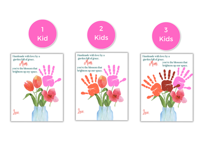 Mimi Flower Handprint Art Poem