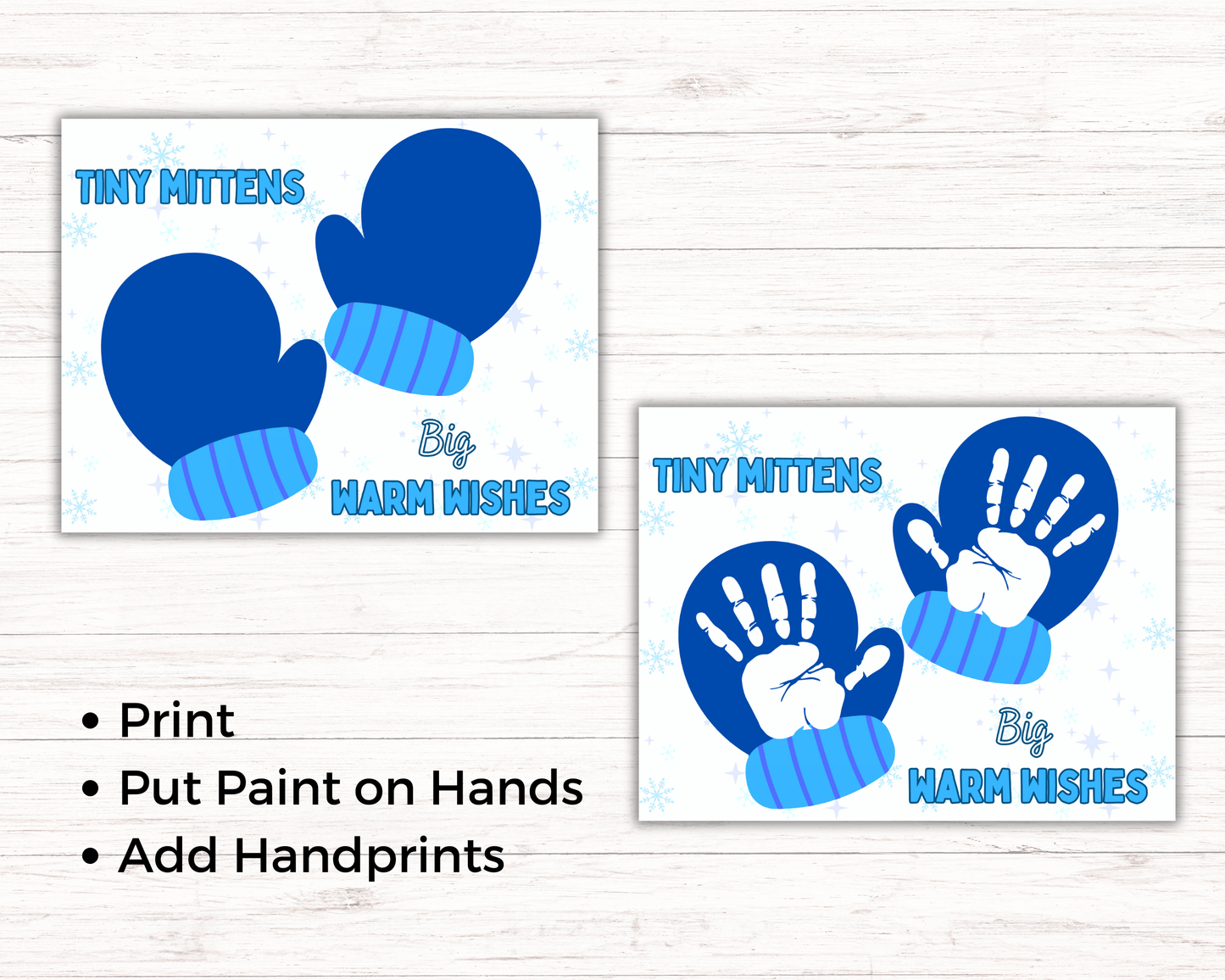 Mitten Handprint Art