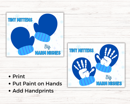 Mitten Handprint Art
