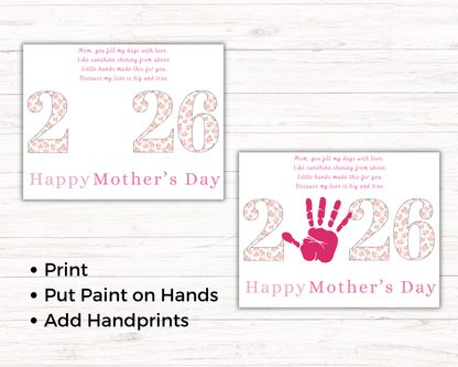Mothers Day 2026 Handprint Art
