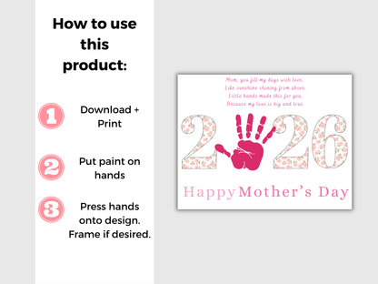 Mothers Day 2026 Handprint Art