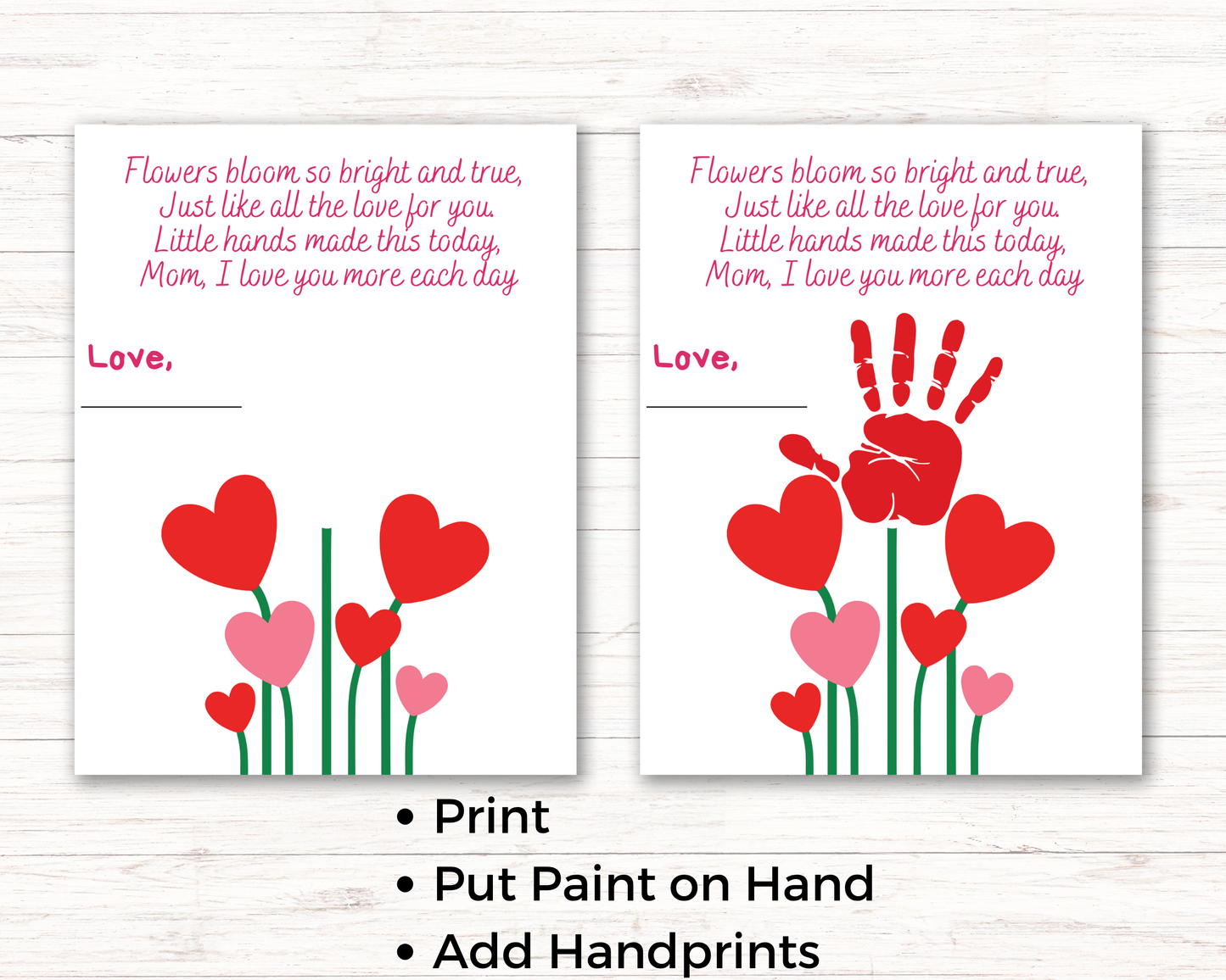 Mothers Day Handprint Art Bundle