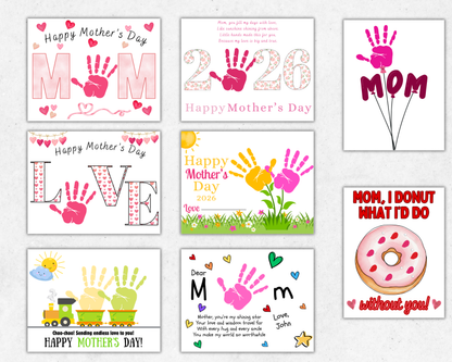 Mothers Day Handprint Art Bundle