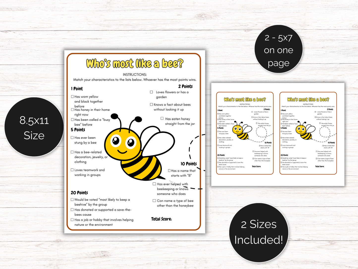 Who's The Most Like a Bee