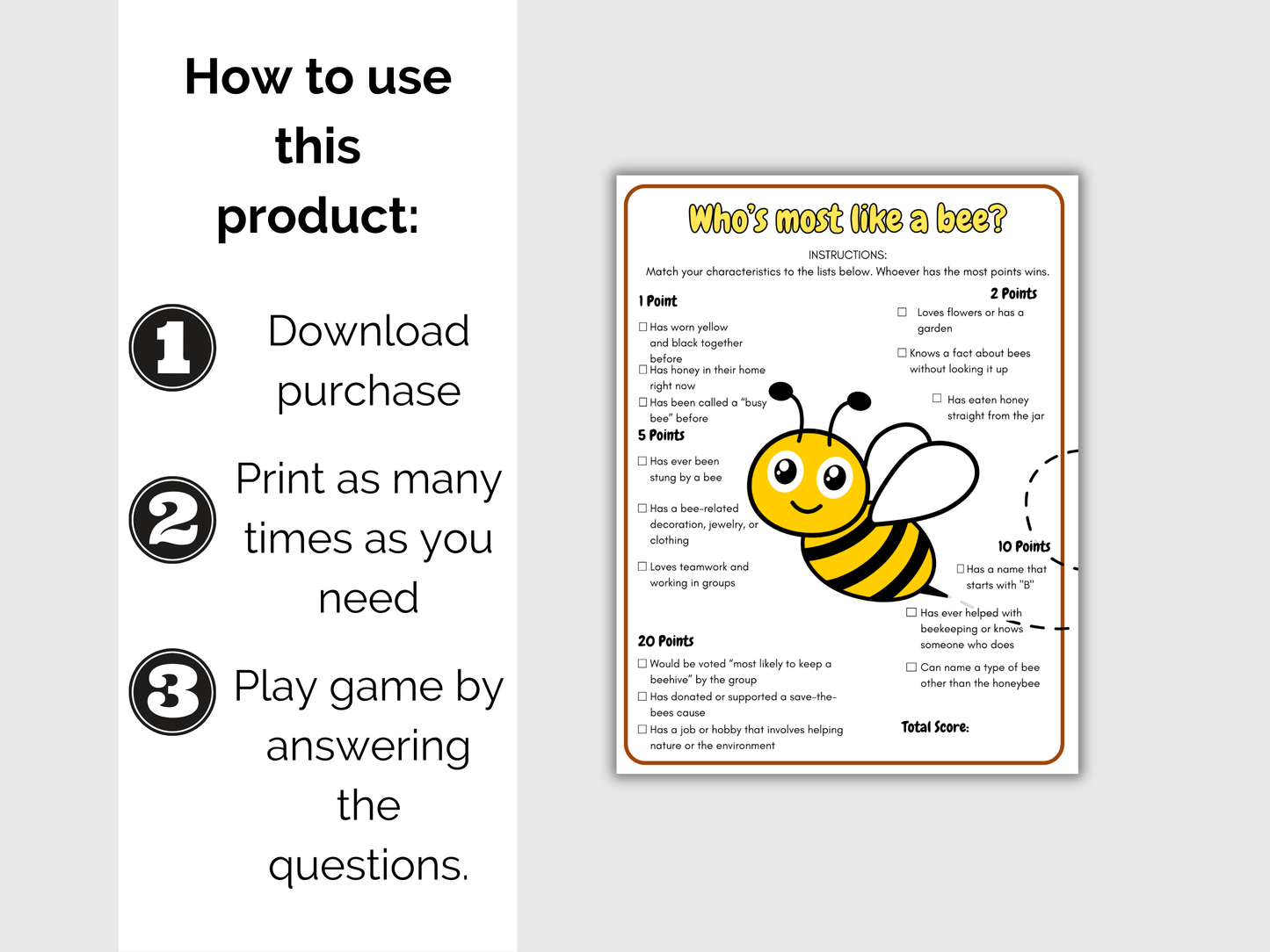 Who's The Most Like a Bee
